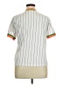 ASOS 100% Cotton Stripes White Short Sleeve Turtleneck Size 14 - photo 2