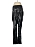 Karl Lagerfeld Paris 100% Polyurethane Metallic Black Track Pants Size M - photo 2