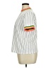 ASOS 100% Cotton Stripes White Short Sleeve Turtleneck Size 14 - photo 5