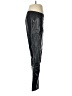 Karl Lagerfeld Paris 100% Polyurethane Metallic Black Track Pants Size M - photo 4