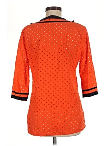 J.Crew Factory Store 3/4 Sleeve Blouse (view 2)