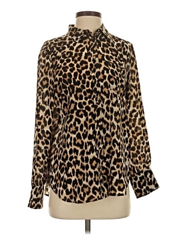 J.Crew Long Sleeve Silk Top (view 1)