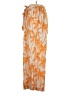 Future Collective Tropical Orange Linen Pants Size 1X - photo 5