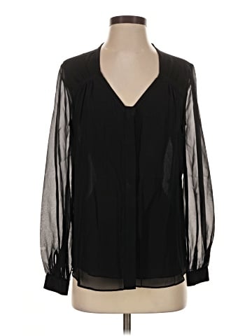 Diane von Furstenberg Long Sleeve Silk Top (view 1)