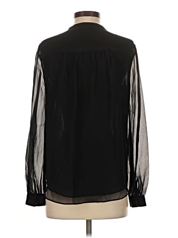 Diane von Furstenberg Long Sleeve Silk Top (view 2)