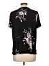 Dana Buchman Floral Black Short Sleeve Blouse Size L - photo 2