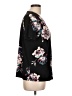 Dana Buchman Floral Black Short Sleeve Blouse Size L - photo 4