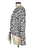 Dana Buchman Animal Print Ivory Long Sleeve Blouse Size L - photo 5