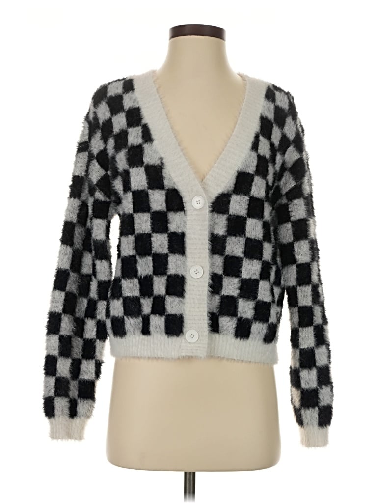 Pre-owned Industry Cardigan Sweater In Silver
