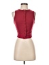 Assorted Brands Burgundy Sleeveless Button-Down Shirt Size S - photo 1