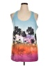 Lane Bryant Tropical Graphic Blue Tank Top Size 14 - 16 Plus - photo 1