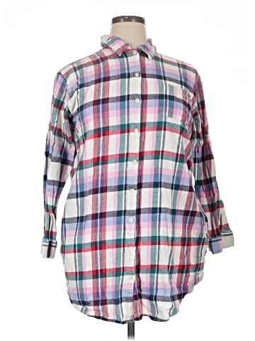 Sonoma Goods for Life 3/4 Sleeve Button-Down Shirt (view 1)