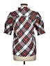 J.Crew Argyle Red Short Sleeve Blouse Size M - photo 2