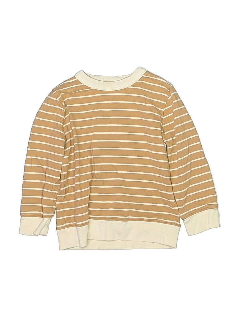 Pre-owned Oso & Me Kids' Pullover Sweater In Tan