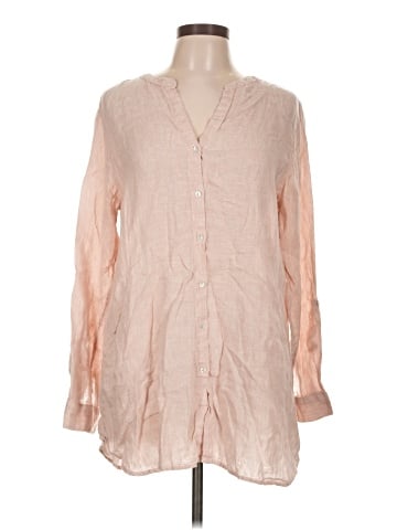 Sigrid Olsen Long Sleeve Button-Down Shirt (view 1)