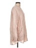 Sigrid Olsen 100% Linen Solid Pink Tan Long Sleeve Button-Down Shirt Size L - photo 4