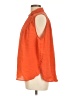 Maeve Orange Sleeveless Button-Down Shirt Size L - photo 5