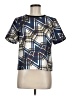 Karen Millen 100% Polyester Blue Short Sleeve Blouse Size 8 - photo 1