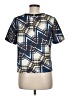 Karen Millen 100% Polyester Blue Short Sleeve Blouse Size 8 - photo 2