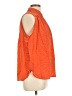 Maeve Orange Sleeveless Button-Down Shirt Size L - photo 4