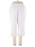 Alfred Dunner Solid White Casual Pants Size 18 - photo 1
