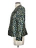 J.Crew 100% Polyester Print Green Blazer Size 4 - photo 5