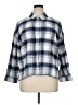 Madewell Plaid Blue 3/4 Sleeve Button-Down Shirt Size XL - photo 1