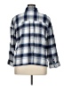 Madewell Plaid Blue 3/4 Sleeve Button-Down Shirt Size XL - photo 2