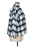 Madewell Plaid Blue 3/4 Sleeve Button-Down Shirt Size XL - photo 4