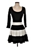 Bebe Stripes Black Casual Dress Size XS - photo 1