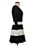 Bebe Stripes Black Casual Dress Size XS - photo 4