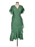 Max Studio Polka Dots Green Cocktail Dress Size L - photo 1
