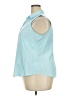 Talbots 100% Cotton Blue Sleeveless Button-Down Shirt Size 18 Petite - photo 5