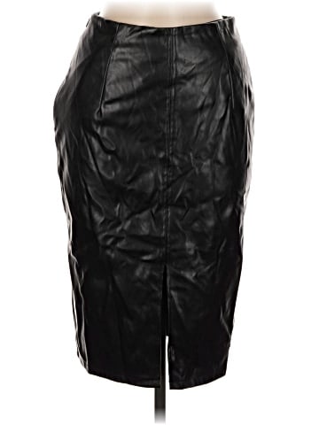 Amisu Faux Leather Skirt (view 1)