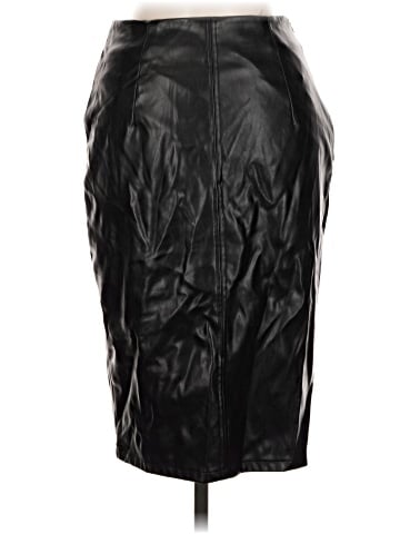 Amisu Faux Leather Skirt (view 2)