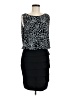 En Focus Studio Graphic Black Cocktail Dress Size 8 - photo 1