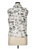 MICHAEL Michael Kors Ivory Blue Sleeveless Button-Down Shirt Size XL - photo 2