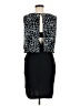 En Focus Studio Graphic Black Cocktail Dress Size 8 - photo 2