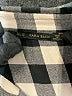 Zara Basic Checkered-gingham Black 3/4 Sleeve Button-Down Shirt Size XL - photo 7
