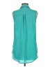 Gianni Bini Teal Sleeveless Button-Down Shirt Size M - photo 2