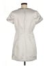 J.Crew Collection 100% Polyester Solid Silver Casual Dress Size 8 - photo 2