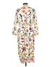 Unbranded Print Ivory Casual Dress Size L - photo 2