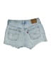 Levi's 100% Cotton Blue Denim Shorts Size 28 waist - photo 2