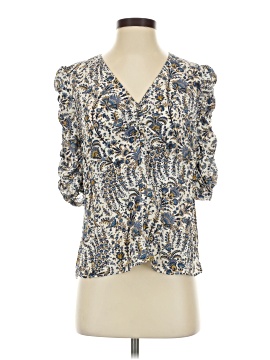 Veronica Beard 3/4 Sleeve Silk Top