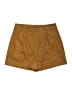 Black Halo 100% Polyester Solid Gold Shorts Size M - photo 1