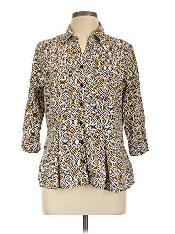 Dana Buchman 3/4 Sleeve Button-Down Shirt (view 1)