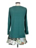Little Yellow Button Teal 3/4 Sleeve Top Size S - photo 2