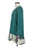 Little Yellow Button Teal 3/4 Sleeve Top Size S - photo 5