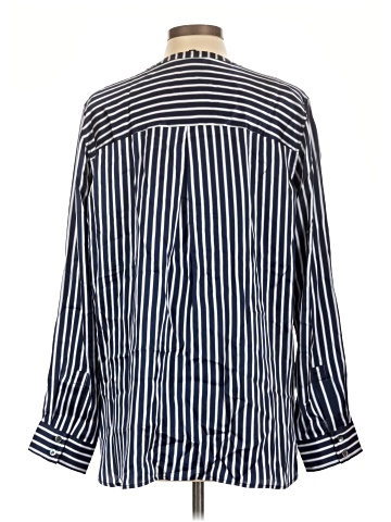 Rails Long Sleeve Silk Top (view 2)