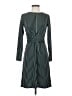 Ann Taylor Stripes Green Casual Dress Size 2 Petite - photo 1